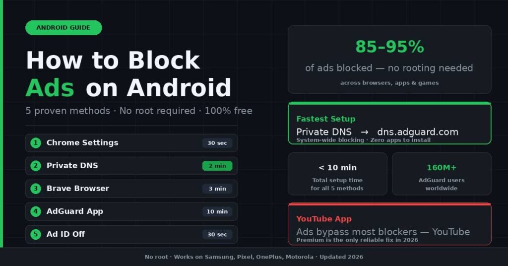 How to Block Ads on Android: Complete 2026 Guide