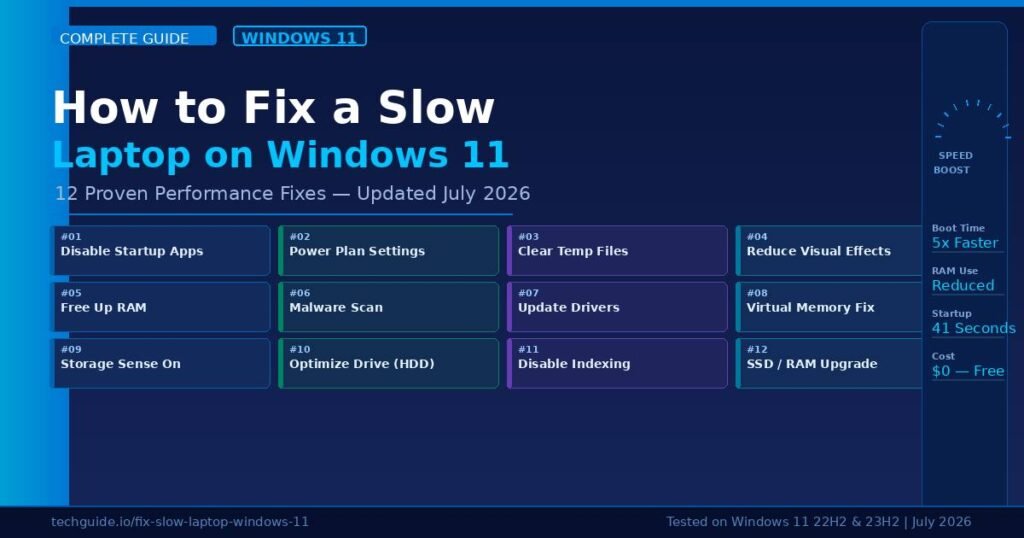 How to Fix a Slow Laptop on Windows 11 (12 Proven Fixes)