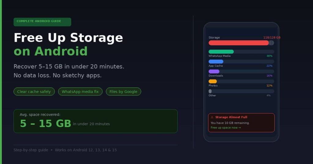 Complete Guide to Free Up Storage on Android Fast