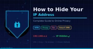 How to hide your IP address — complete guide showing VPN, proxy, and Tor methods for online privacy protection