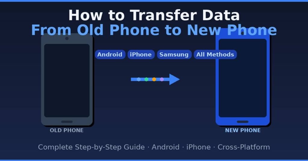 How to Transfer Data from Old Phone to New Phone: Complete Guide