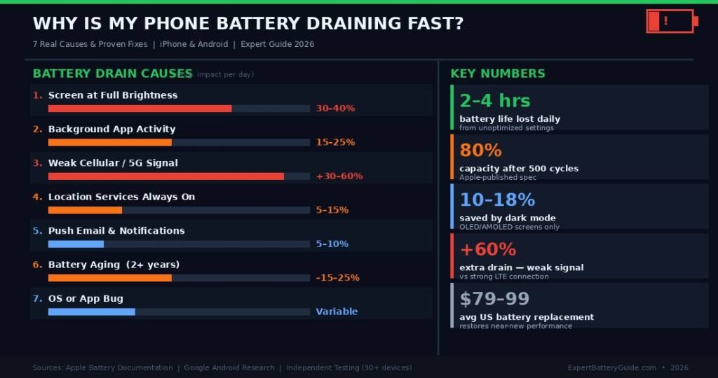 Why Is My Phone Battery Draining Fast? Expert Fix Guide
