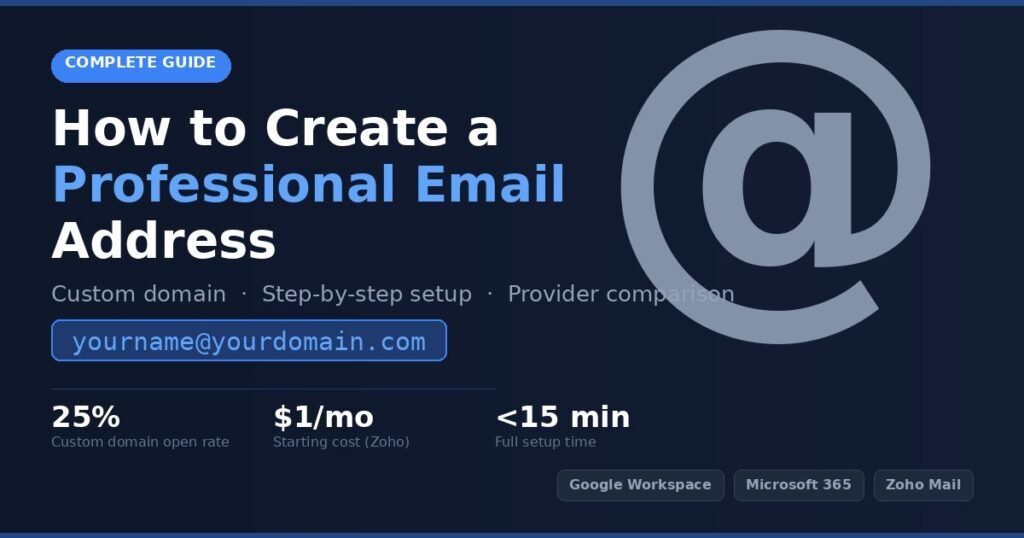 How to Create a Professional Email Address (Complete Guide)
