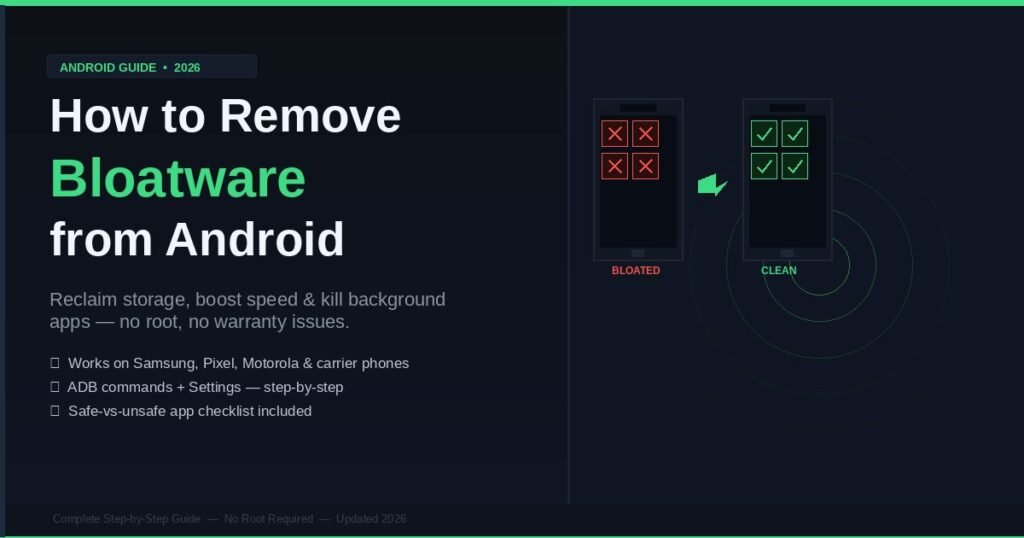 Complete Guide to Remove Bloatware from Android